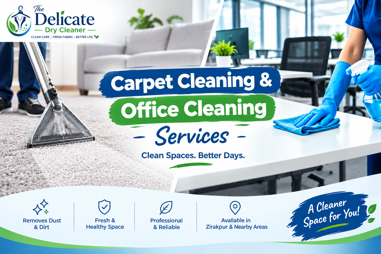 Delicate Cleaning Services Banner